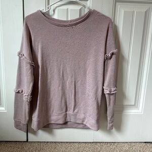 Tresics lavender ruffle top
